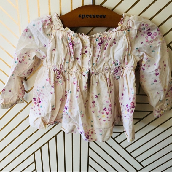 Baby Gap Floral Peasant Top, 6-12mos - Picture 3 of 5